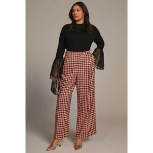 NWOT Anthropologie FRNCH Palmer Trousers $128 PLUS 1X  Pink